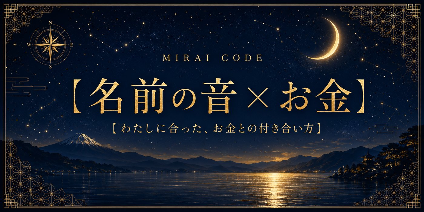 名前の音×お金